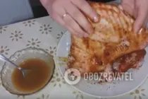 Индейка в рукаве с медом и горчицей - Шаг 4 Индейка в рукаве с медом и горчицей - Шаг 4