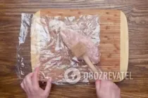 Курица в тесте с ветчиной - Шаг 3 Курица в тесте с ветчиной - Шаг 3