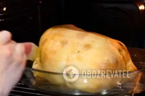 Курка в тісті з яблуками - Крок 10 Курка в тісті з яблуками - Крок 10