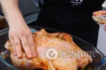 Курка в тісті з яблуками - Крок 4 Курка в тісті з яблуками - Крок 4