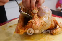 Курка в тісті з яблуками - Крок 7 Курка в тісті з яблуками - Крок 7