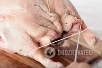 Гусак, фарширований рисом і яблуками - Крок 5 Гусак, фарширований рисом і яблуками - Крок 5