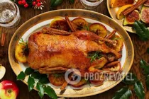 Гусь, фаршированный рисом с тыквой - Шаг 9 Гусь, фаршированный рисом с тыквой - Шаг 9