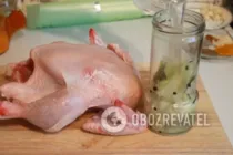 Курица на банке с чесноком - Шаг 3 Курица на банке с чесноком - Шаг 3
