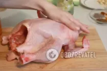 Курица на банке с чесноком - Шаг 4 Курица на банке с чесноком - Шаг 4