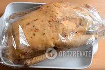 Гусь, фаршированный гречкой - Шаг 5 Гусь, фаршированный гречкой - Шаг 5