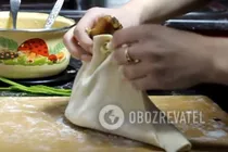 Курка в тісті з картоплею - Крок 6 Курка в тісті з картоплею - Крок 6