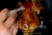 Курица на пивной банке в остром соусе чили - Шаг 7 Курица на пивной банке в остром соусе чили - Шаг 7