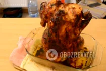 Курица на пивной банке в остром соусе чили - Шаг 8 Курица на пивной банке в остром соусе чили - Шаг 8
