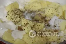 Тушкована курка в молоці з картоплею - Крок 5 Тушкована курка в молоці з картоплею - Крок 5