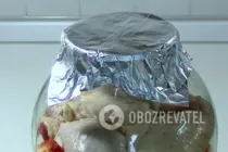 Курка в банці з овочами - Крок 6 Курка в банці з овочами - Крок 6
