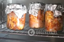 Курица в банке с луком и паприкой - Шаг 7 Курица в банке с луком и паприкой - Шаг 7