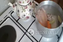Чихиртма с кукурузной мукой - Шаг 1 Чихиртма с кукурузной мукой - Шаг 1