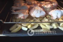 Курица гриль в духовке с картошкой - Шаг 6 Курица гриль в духовке с картошкой - Шаг 6