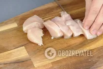 Жареное куриное филе с корочкой - Шаг 1 Жареное куриное филе с корочкой - Шаг 1