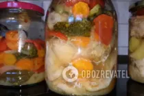 Курица в банке с брокколи - Шаг 7 Курица в банке с брокколи - Шаг 7