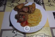 Курица в банке с грибами - Шаг 8 Курица в банке с грибами - Шаг 8