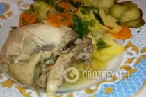 Курка в банці з картоплею та морквою - Крок 7 Курка в банці з картоплею та морквою - Крок 7