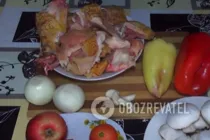 Курица в банке с грибами - Шаг 1 Курица в банке с грибами - Шаг 1
