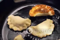 Смажені вареники зі свининою - Крок 10 Смажені вареники зі свининою - Крок 10
