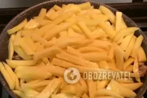 Жареная говядина с картошкой на сковороде - Шаг 4 Жареная говядина с картошкой на сковороде - Шаг 4