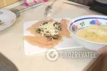Жареное куриное филе с грибами - Шаг 3 Жареное куриное филе с грибами - Шаг 3