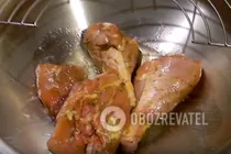 Жареная курица с гранатом - Шаг 2 Жареная курица с гранатом - Шаг 2