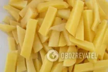 Жареная говядина с картошкой на сковороде - Шаг 1 Жареная говядина с картошкой на сковороде - Шаг 1