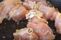 Смажена курка з печерицями - Крок 5 Смажена курка з печерицями - Крок 5