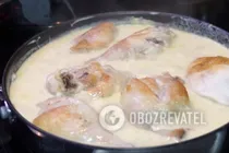 Жареная курица со сметаной - Шаг 6 Жареная курица со сметаной - Шаг 6