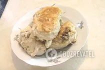 Жареное куриное филе с грибами - Шаг 7 Жареное куриное филе с грибами - Шаг 7