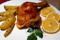 Жареные окорочка в духовке - Шаг 9 Жареные окорочка в духовке - Шаг 9