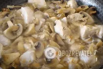 Смажена курка з печерицями - Крок 6 Смажена курка з печерицями - Крок 6