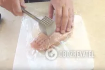 Жареное куриное филе с грибами - Шаг 1 Жареное куриное филе с грибами - Шаг 1