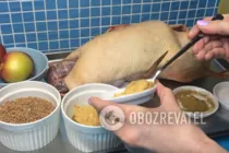 Утка, фаршированная гречкой и яблоками - Шаг 1 Утка, фаршированная гречкой и яблоками - Шаг 1