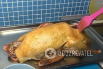 Утка, фаршированная гречкой и яблоками - Шаг 2 Утка, фаршированная гречкой и яблоками - Шаг 2