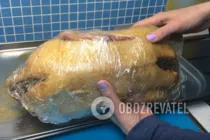 Утка, фаршированная гречкой и яблоками - Шаг 3 Утка, фаршированная гречкой и яблоками - Шаг 3