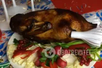 Утка, фаршированная гречкой и яблоками - Шаг 7 Утка, фаршированная гречкой и яблоками - Шаг 7