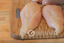 Курица в тесте с маслом и специями - Шаг 1 Курица в тесте с маслом и специями - Шаг 1