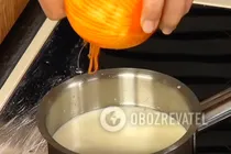 Горячий шоколад с апельсином и зефиром - Шаг 2 Горячий шоколад с апельсином и зефиром - Шаг 2