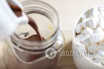 Гарячий шоколад із зефіром - Крок 6 Гарячий шоколад із зефіром - Крок 6