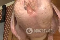 Курица на бутылке с пивом - Шаг 5 Курица на бутылке с пивом - Шаг 5