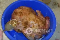 Курица на бутылке - Шаг 3 Курица на бутылке - Шаг 3