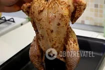 Курица на бутылке с картошкой - Шаг 3 Курица на бутылке с картошкой - Шаг 3