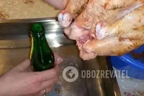 Курица на бутылке - Шаг 4 Курица на бутылке - Шаг 4