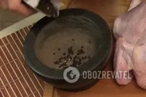 Курица на бутылке с пивом - Шаг 1 Курица на бутылке с пивом - Шаг 1