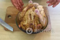 Курица, фаршированная рисом и грибами - Шаг 3 Курица, фаршированная рисом и грибами - Шаг 3