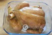 Курица, фаршированная рисом и грибами - Шаг 10 Курица, фаршированная рисом и грибами - Шаг 10