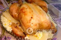 Курка, фарширована ананасами - Крок 9 Курка, фарширована ананасами - Крок 9