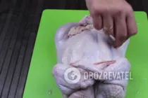 Курица, фаршированная блинами с грибами - Шаг 12 Курица, фаршированная блинами с грибами - Шаг 12